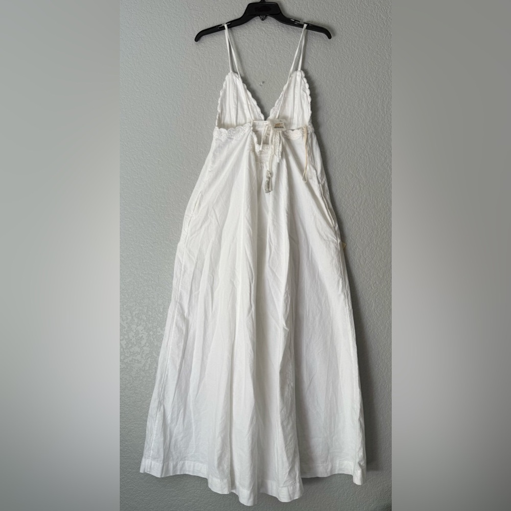 Free People Womens Lovey Maxi White Dress Size XL - Picture 4 of 13